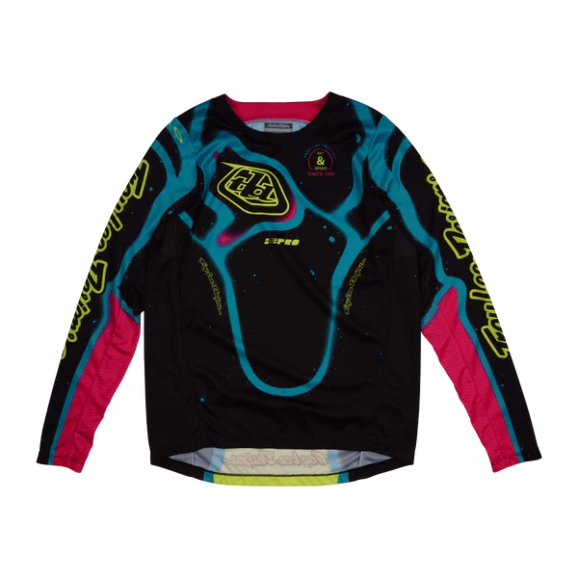 Youth Gp Pro Jersey; Membrane Black / Glo Yellow